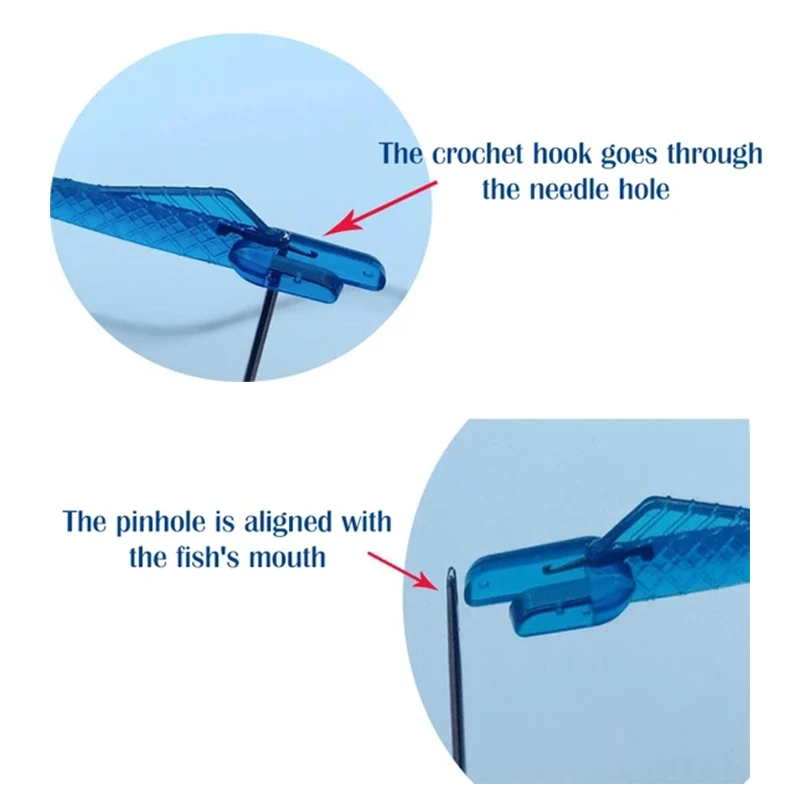 

Fish Type Needle Threader 3PCS Wire Loop DIY Simple Threader for Sewing Machine