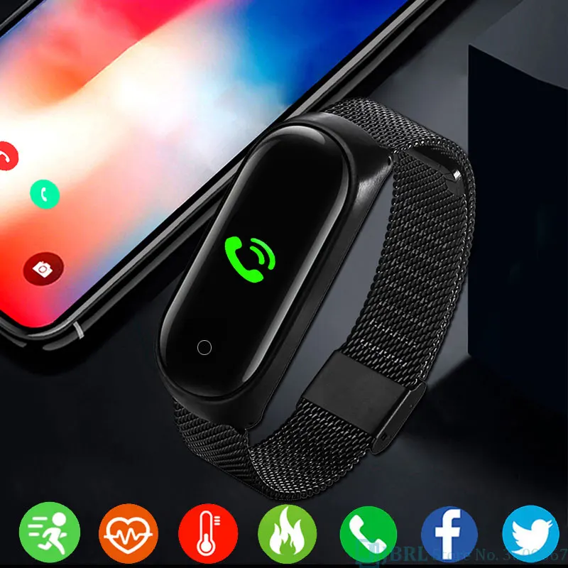 Модные цифровые часы из нержавеющей стали для женщин и мужчин электронные