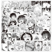 10/30/50PCS Black and White Sexy Stickers Laptop Guitar Luggage Fridge Skateboard Bike Waterproof Graffiti Sticker Decal Kid Toy