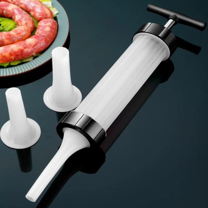 

DIY Sausage Maker Manaul Sausage Stuffer Jerky Gun Kitchen Meat Food Pasta Presser Sausage Making Machine Handmade Tools