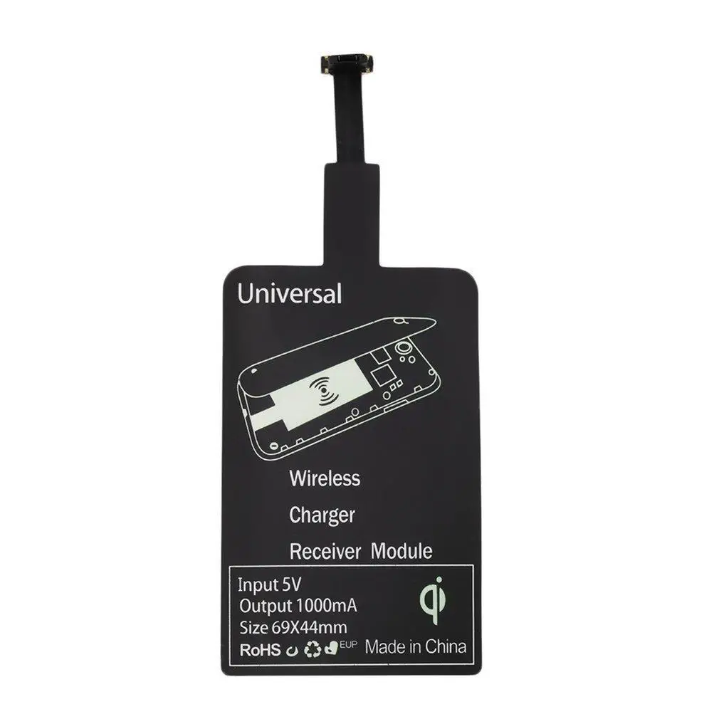 Ультра тонкий беспроводной зарядный блок питания приемник тег для QI Android NM| |