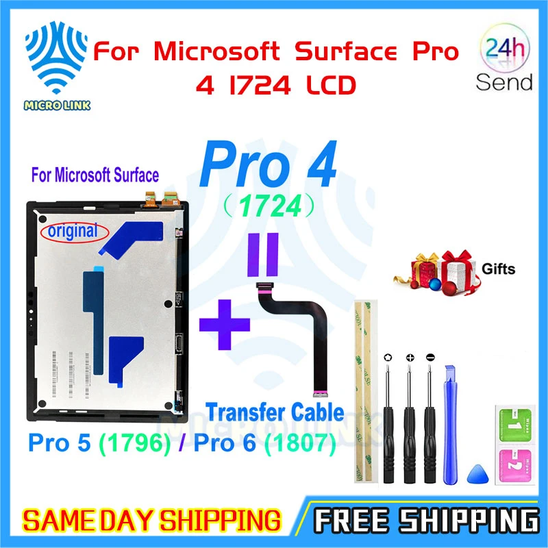 Оригинальный ЖК-дисплей для Microsoft Surface Pro 4 1724 внешний дисплей 5 1796 / 6 1807 | Компьютеры