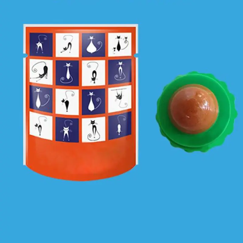 

Pet Cat Lick Toy Treats Energy Ball with Natural Catnip Cat Snacks Licking Sugar Snacks Ball with Sucker For Cats Toys Accessory