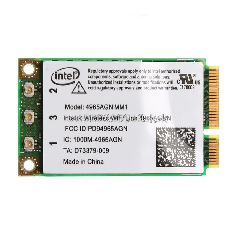 

Dual Band 300Mbps WiFi Link Mini PCI-E Wireless Card For Intel 4965AGN NM1 Jy23 19 Dropship