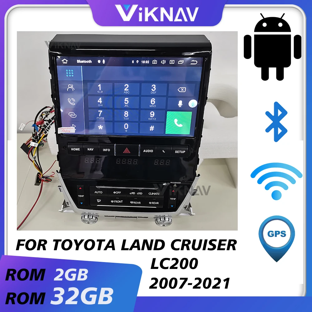 

Для Toyota Land Cruiser LC200 2007 2008 2009 2010 2011 2012 2013 2014 2016 2015 2017 2018 2019 Android автомобильное радио