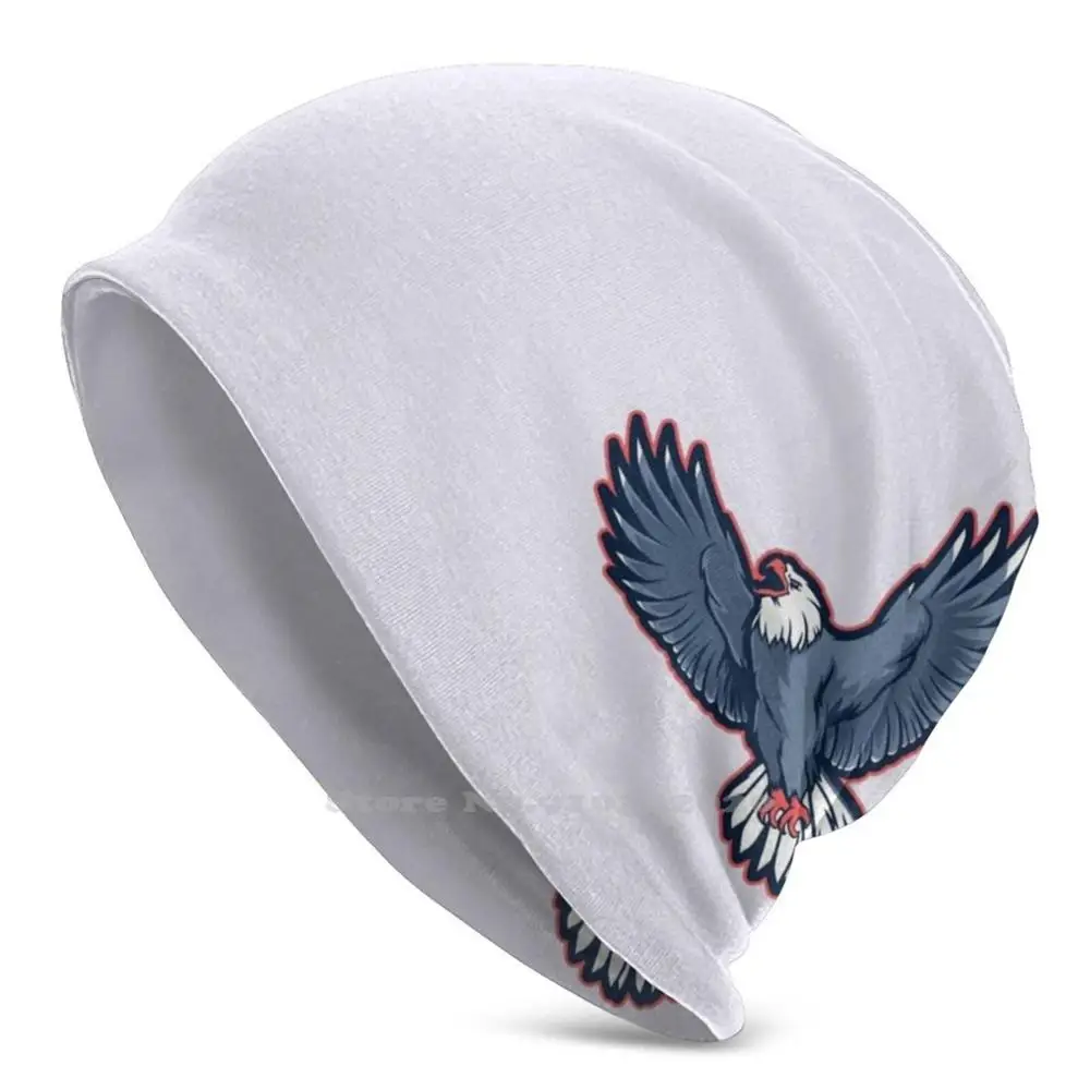 

Тонкая вязаная шапка унисекс в виде птицы, летящие глаза, перья, ястреб, цитаты