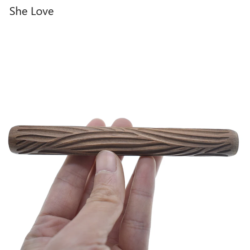 Chzimade деревянная акриловая резная текстурная печать полимерная грязь роликовый