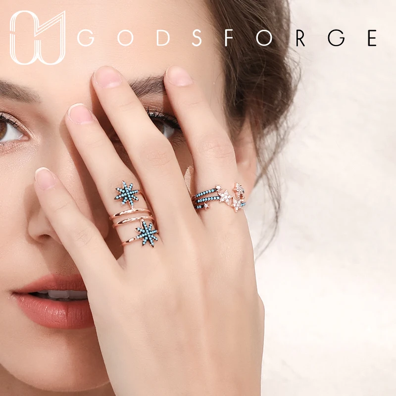 100% Стерлинговое Серебро 925 пробы оригинальный дизайн бирюза бинарная звезда