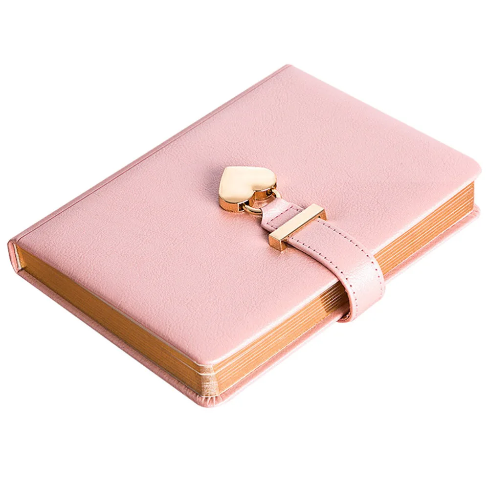 

Imitation Leather Diary Book Writing Notebook Students Journal Book with Lock