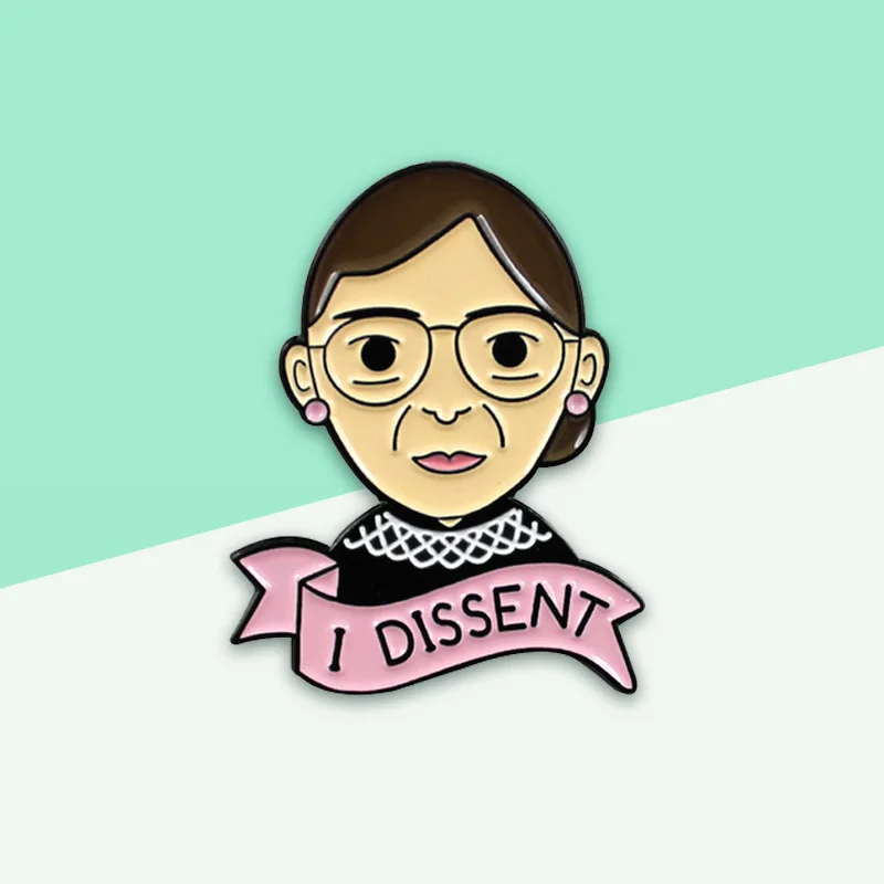 Женская Брошь с символикой судьи девиз я Бадер гисберг феминистская брошь значок