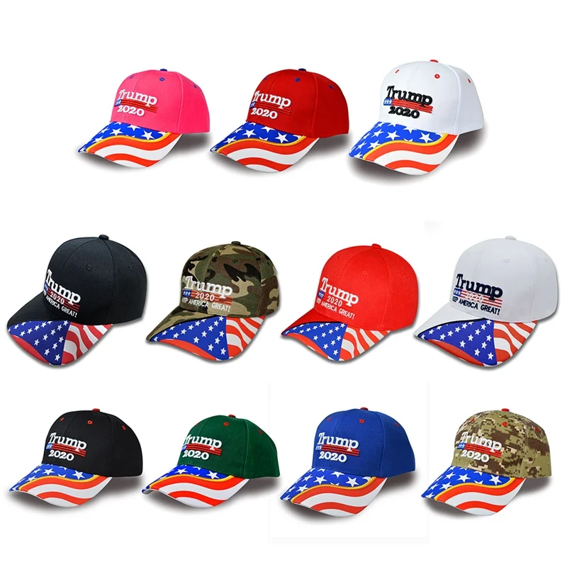 

Embroidered Baseball Cap Breathable Sunshade Cotton Hat Outdoor Sports Cycling Camping American President Election Sportswear