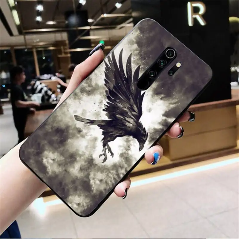Горячая Распродажа ворона темная мягкая черная фотосессия для Redmi Note 9 8 8A 8T 7 6 6A 5 5A