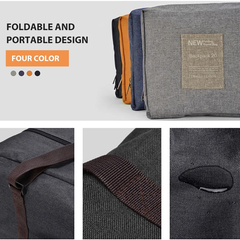 Multifunctional Folding Travel Bag Thicken Waterproof Nestable Trolley Duffle Handbagage Tas Luggage Bags Back Pack 2020 New | Багаж и