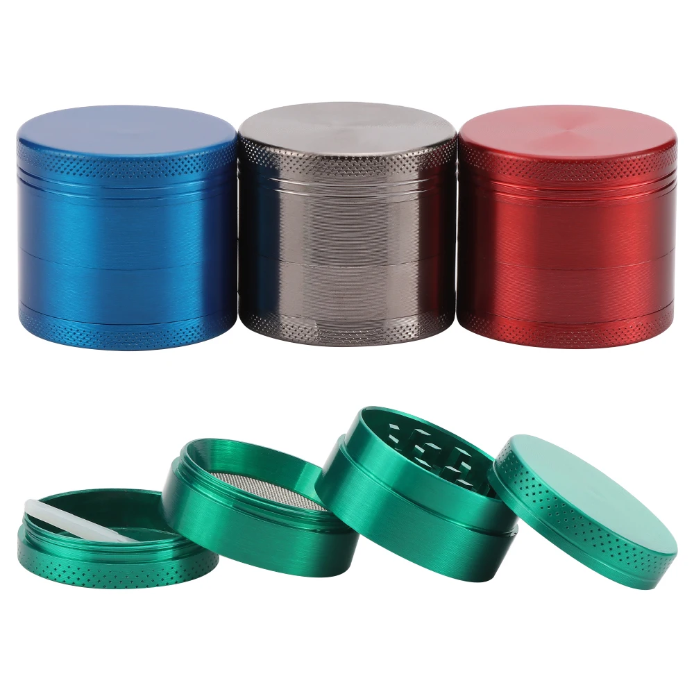 4-слойная измельчитель для табака Классическая Металлическая травяной специй