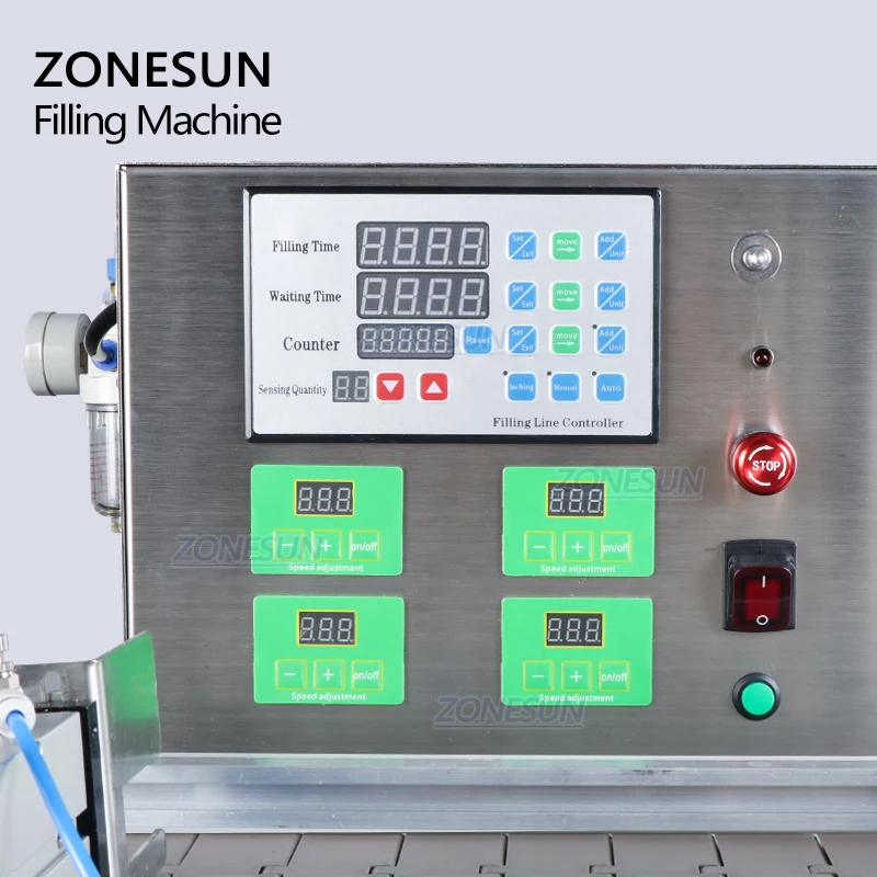 ZONESUN 4 насадки настольный автоматический воды Жидкость сока соевый молочный