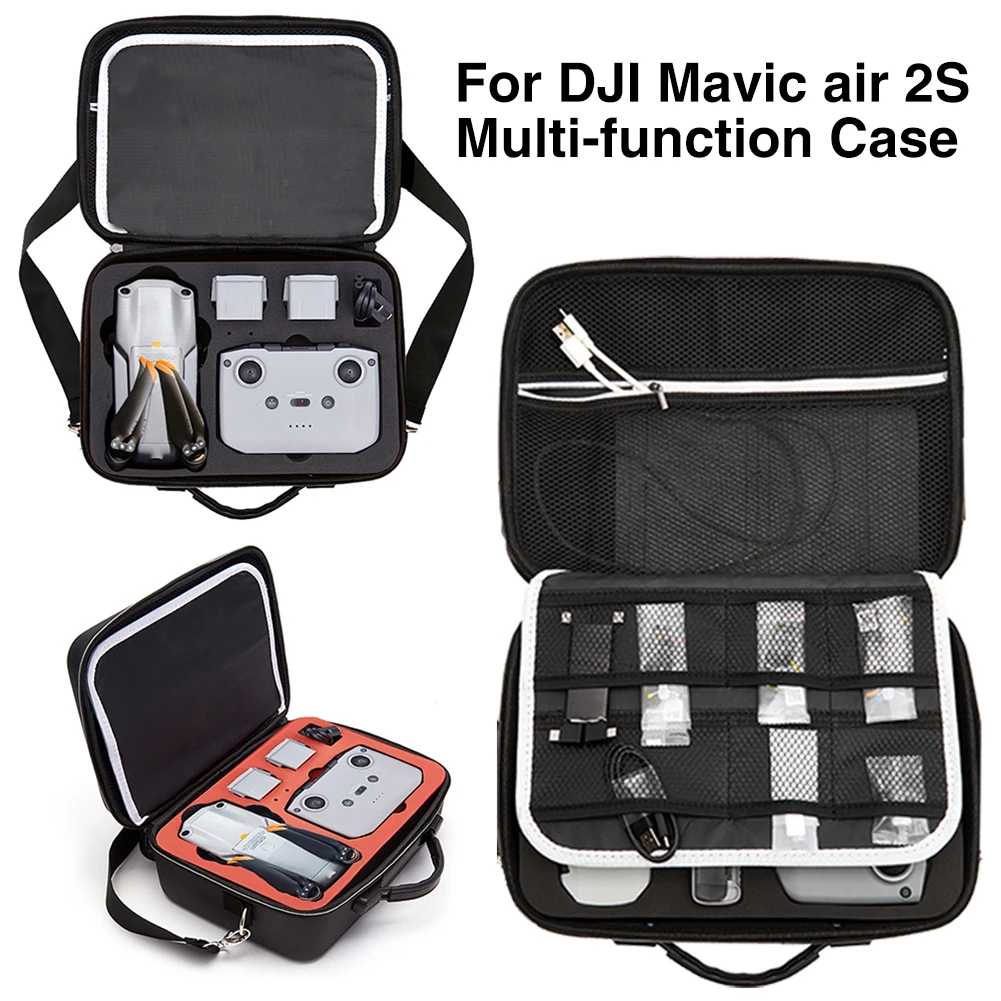 

Drone Accessories Carrying Case Zipper Travel Mesh Pocket For DJI Mavic Air 2S Portable Shoulder Bag Protect Accessories