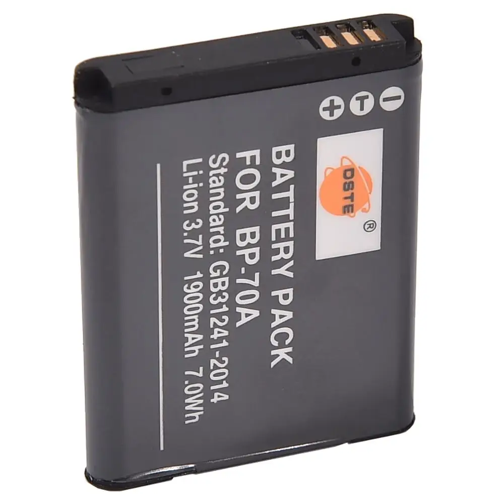 DSTE 2 шт. BP 70A литий ионная батарея с usb портом зарядное устройство для SAMSUNG ES65 ES70 ES73