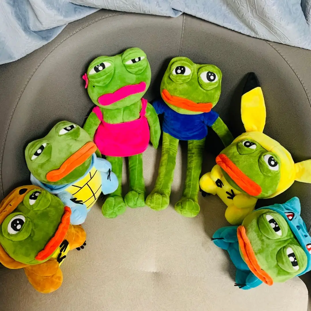 Забавные плюшевые игрушки для детей аниме Покемон лягушка пепэ Пикачу милая