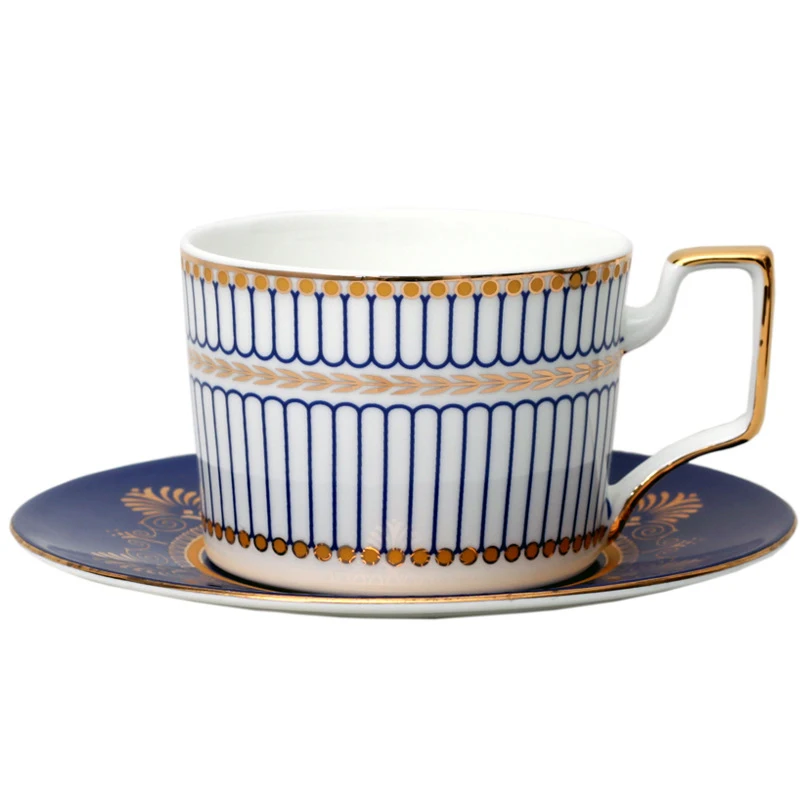 

British Bone Porcelain Teacup Coffee Cup Afternoon Tea Cup European Style Cup Plate High-grade Ceramic Gift Cup Set
