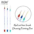 Arte Clavo для дизайна ногтей кисть для рисования полоса цветок 3D УФ-гель для ногтей акриловое перо Советы Дизайн DIY Инструменты для маникюра 3 шт.компл.