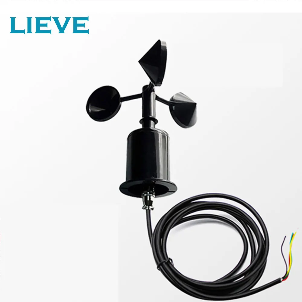 Метеостанция анемометр 24 В постоянного тока с 3 чашками аналоговый 4 20 мА 0 5 10