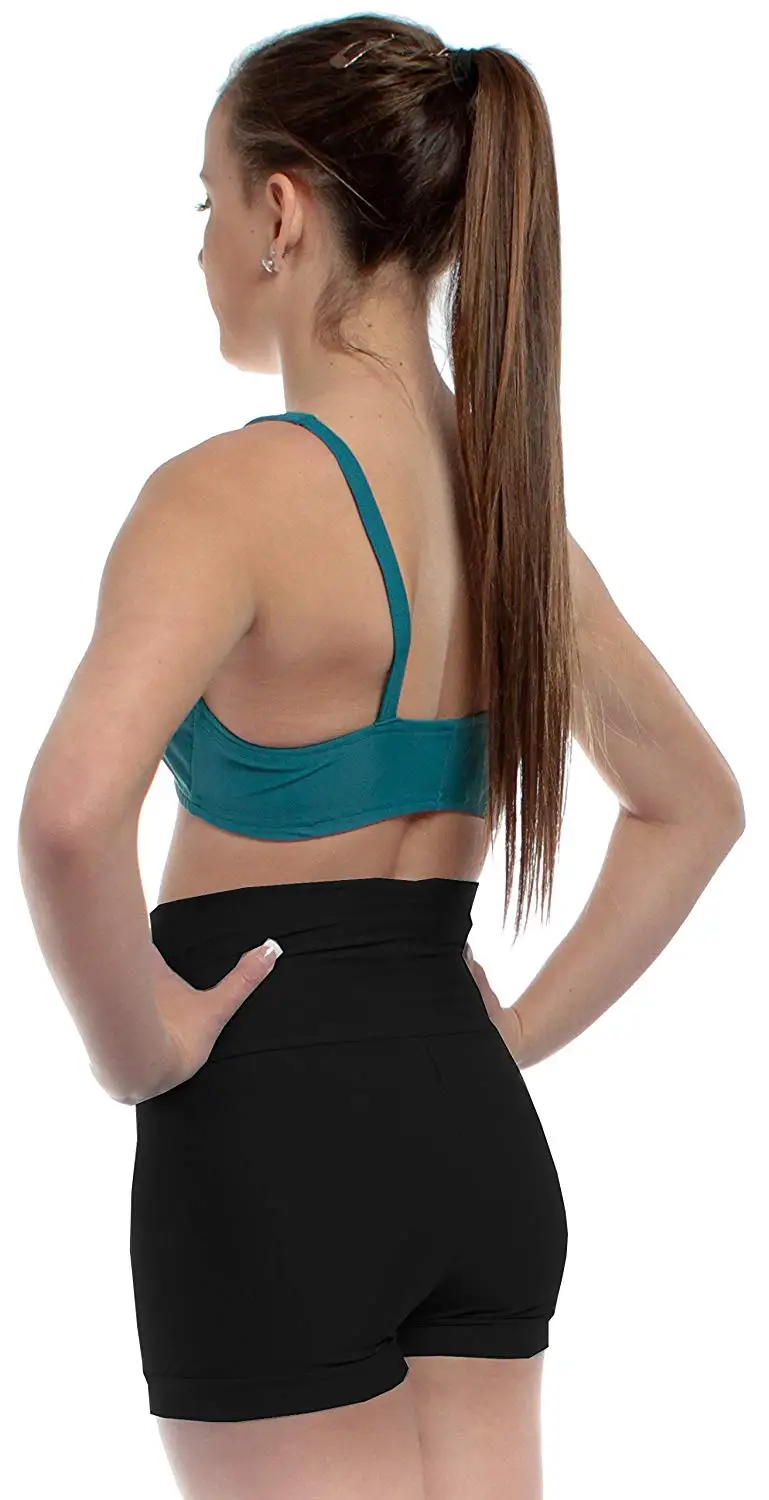 Шорты для танцев с высокой талией женские шорты сексуальные из спандекса