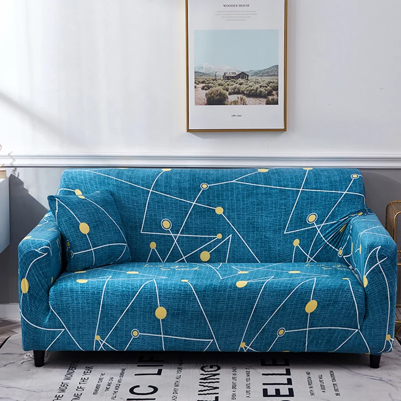 Домашний эластичный чехол для дивана гостиной современный одного/двух/трех