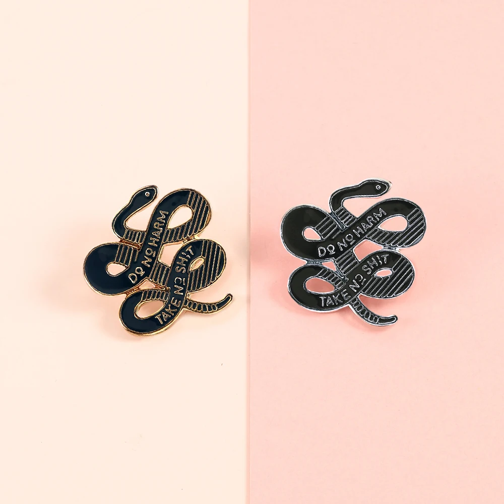 Черный значок в стиле панк с темной парой эмалированные булавки для мужчин и