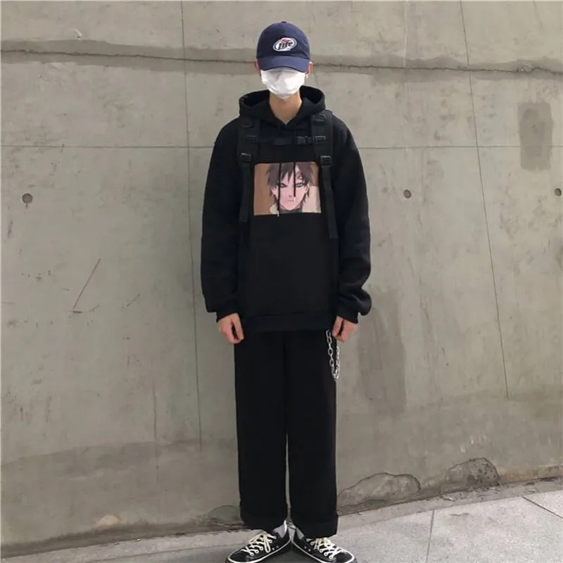 Harajuku аниме толстовки Амин пуловер Толстовка в стиле хип хоп Уличная осень с