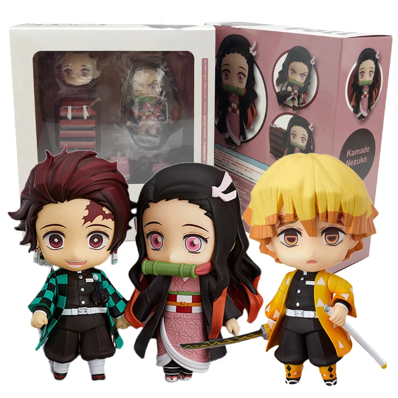 Экшн-фигурка из аниме рассекающий демонов в стиле Q 1193 Tanjirou Kamado Nezuko 1194 Agatsuma Zenitsu 1334