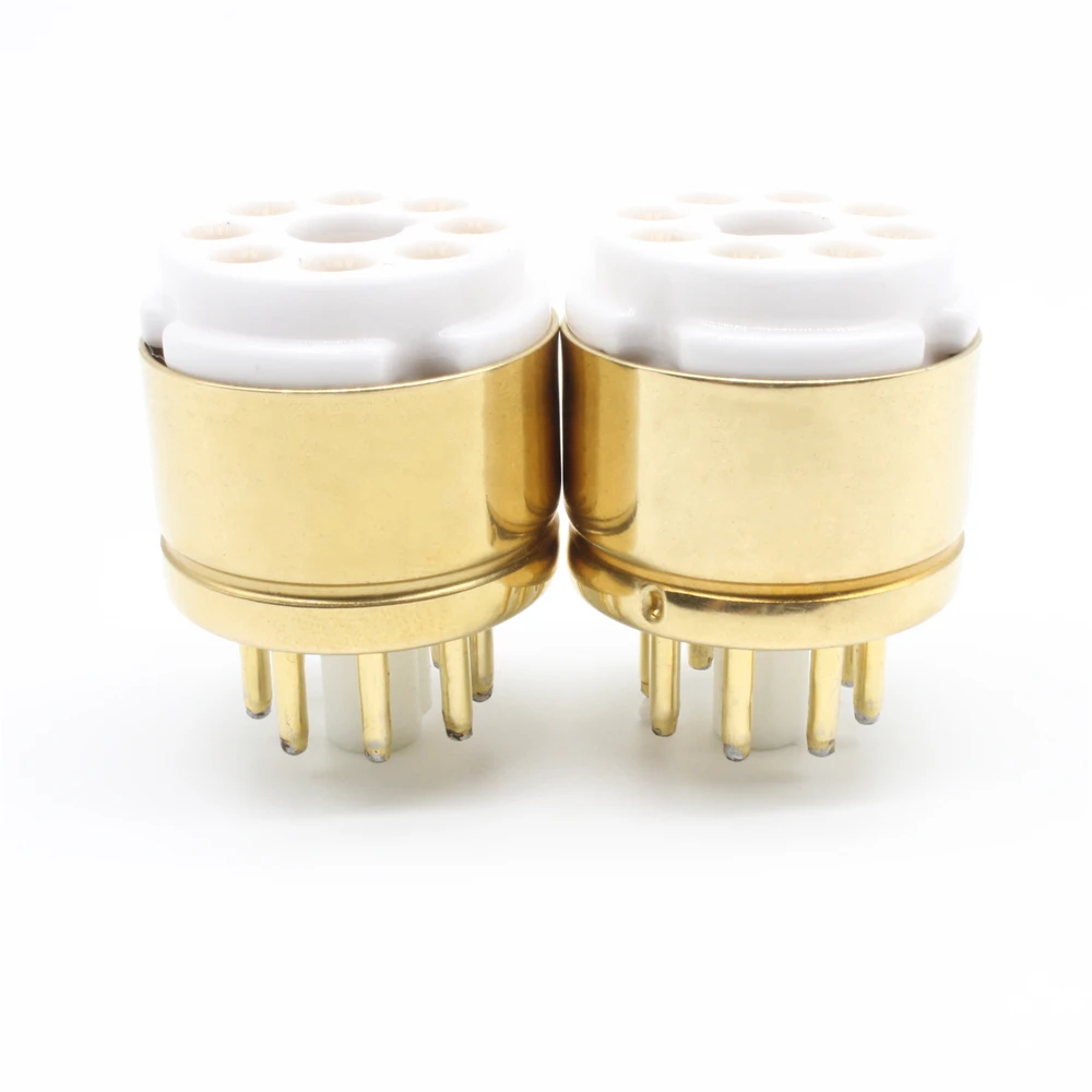 8pin EL34 GZ34 KT88 6V6 6L6 5Z3 6SN7 Восьмиканальный Позолоченные ламповая панель Saver база