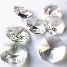 Бесплатная доставка, хрустальная люстра высокого качества 200 шт.лот 30 мм k9, лампа, прозрачные бусины в двух отверстиях, Рождественская елка и украшение для дома