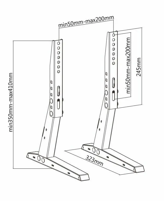 

Suitable for general TV vertical desktop VESA base for 17-37 inch LCD LED TV