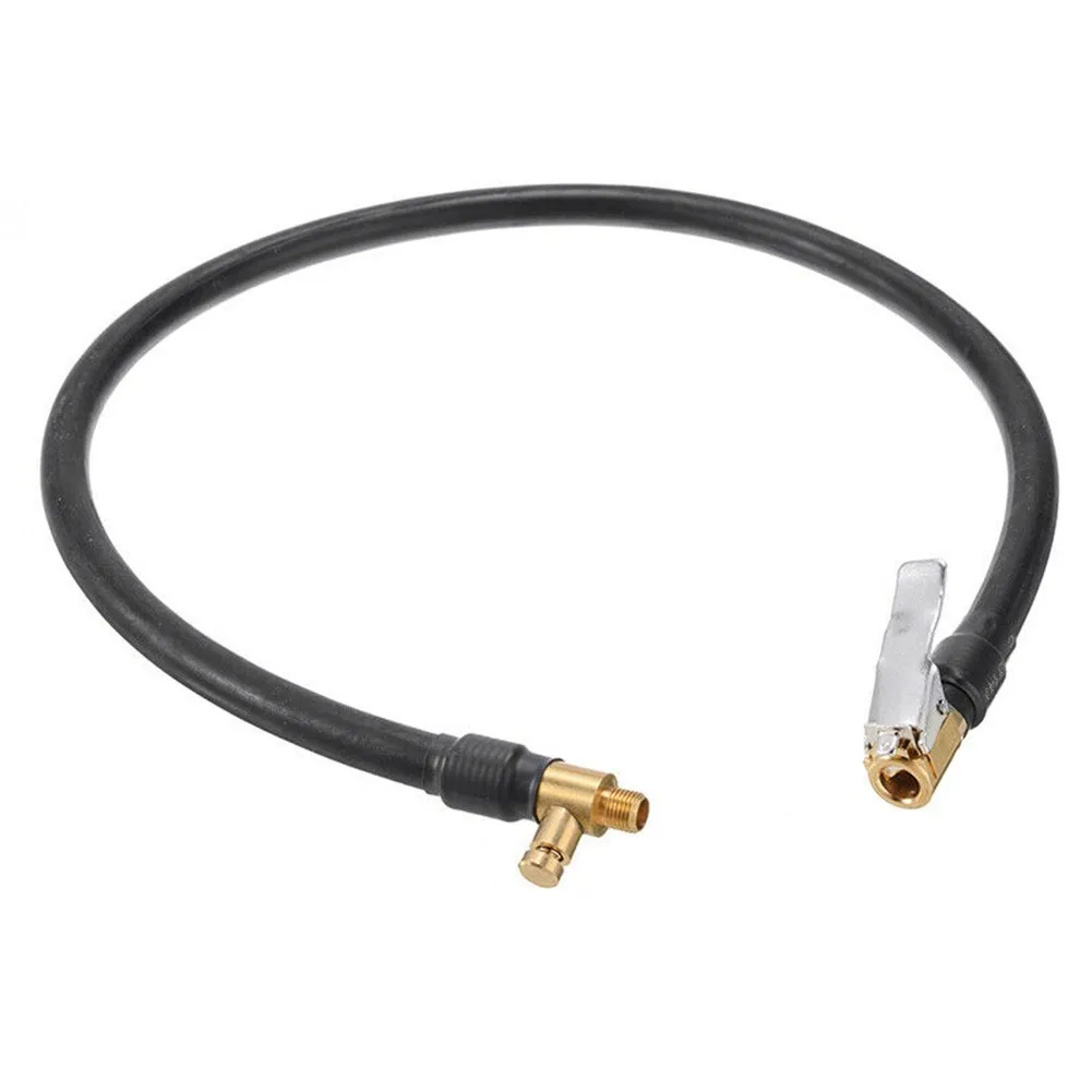 

Tire Inflator Pump Extension Hose Tire Mouth Valve 1PC 300PSI Car Connect Pipe