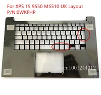 new original for dell xps 15 9550 precision 5510 m5510 uk palmrest upper case keyboard bezel cover 0wkfhp