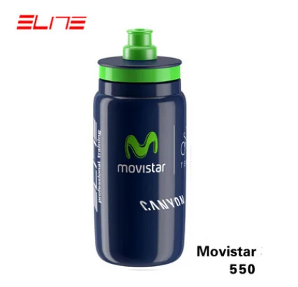 550ml MOVISTAR RAPHA ELITE 550 ciclismo спортивные бутылки для воды MTB дорожный велосипедный чайник командный выпуск Сверхлегкий велосипедный герметичный велосипедный топик - Цвет: 550ml MOVISTAR