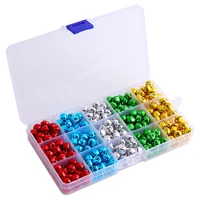 300 piecesbox 10mm five color iron beads jingle bells for christmas decoration pet pendants diy bracelet crafts