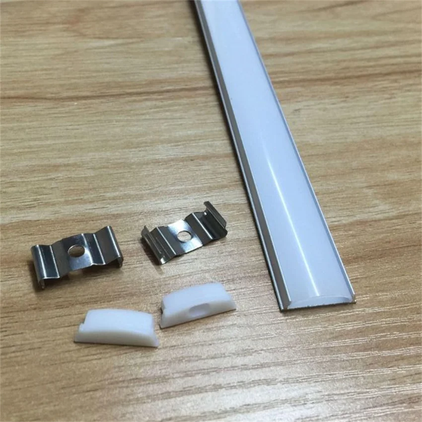 1m/pcs  Flexible Channel with Milky White Cover,Bendable Aluminum Profile Housing Diffuser for Strip Tape Light