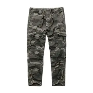 Военный мешковатые брюки-карго мужские армейский Стиль Тактические камуфляжные брюки на молнии с открытыми штанинами обычные облегающие свободные джоггеры