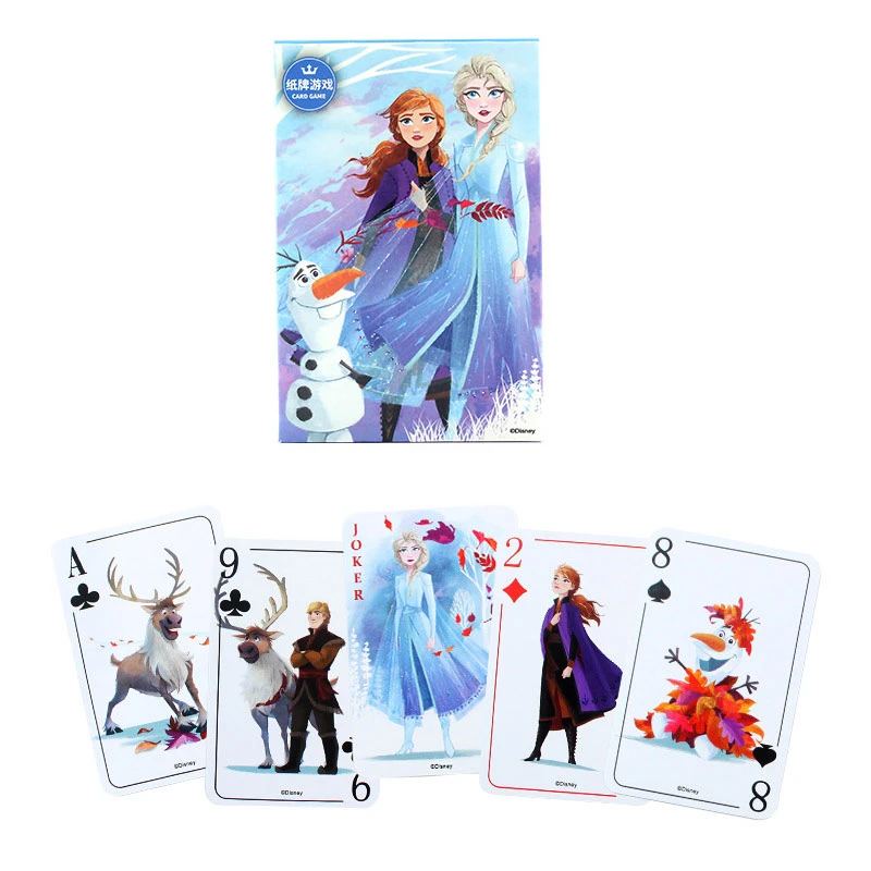 Disney Frozen 2 и Мстители креативные бумажные игры в покер кэжуал настольная карточная