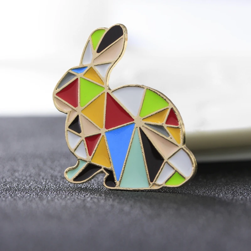 Броши в виде милых животных лошадь лиса слон Пингвин кролик медведь птица кошка