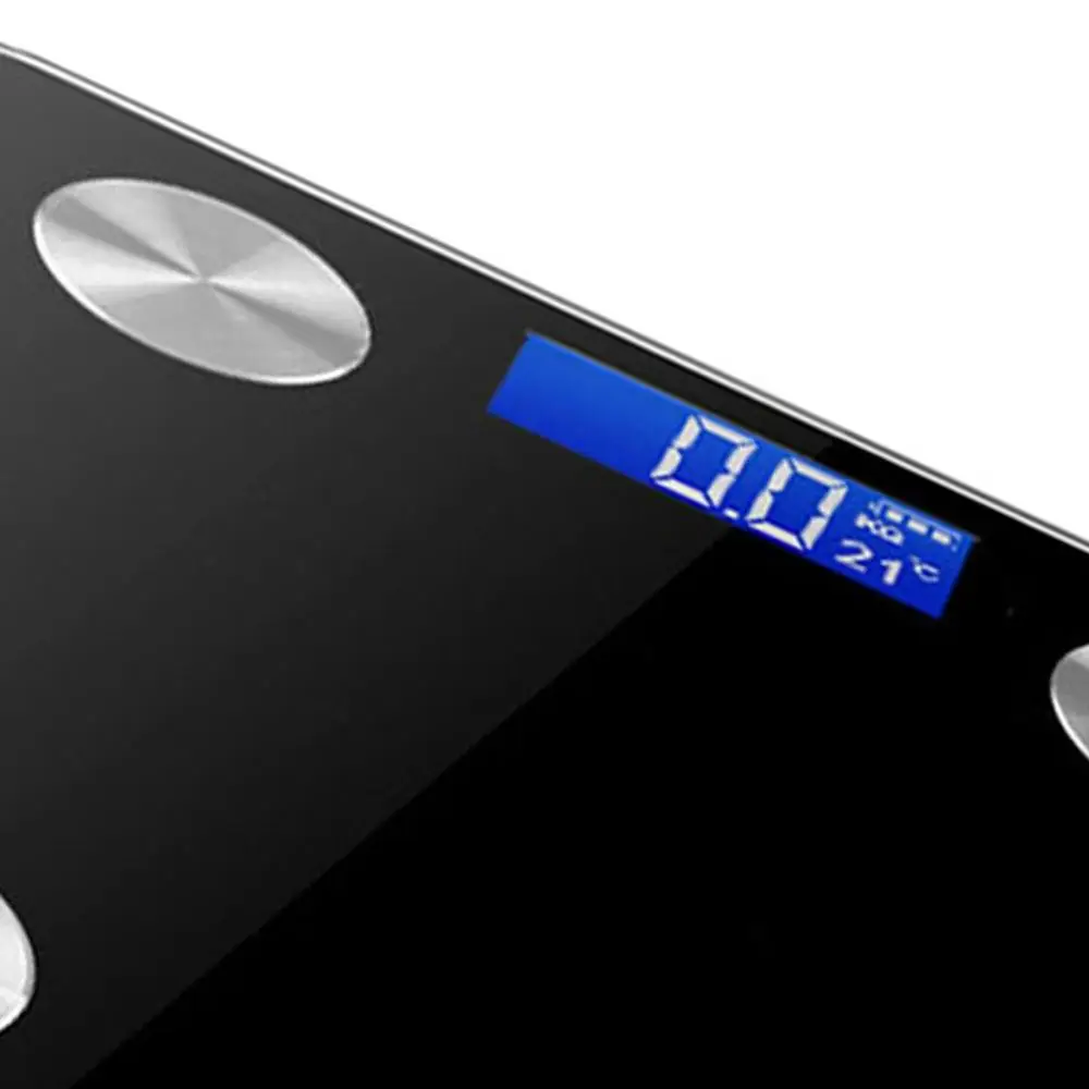 Черная интеллектуальная шкала жира для тела бытовая электронная человеческого