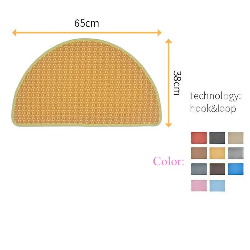 Полукруглый водонепроницаемый брызгозащищенный коврик с фильтром для кошачьего