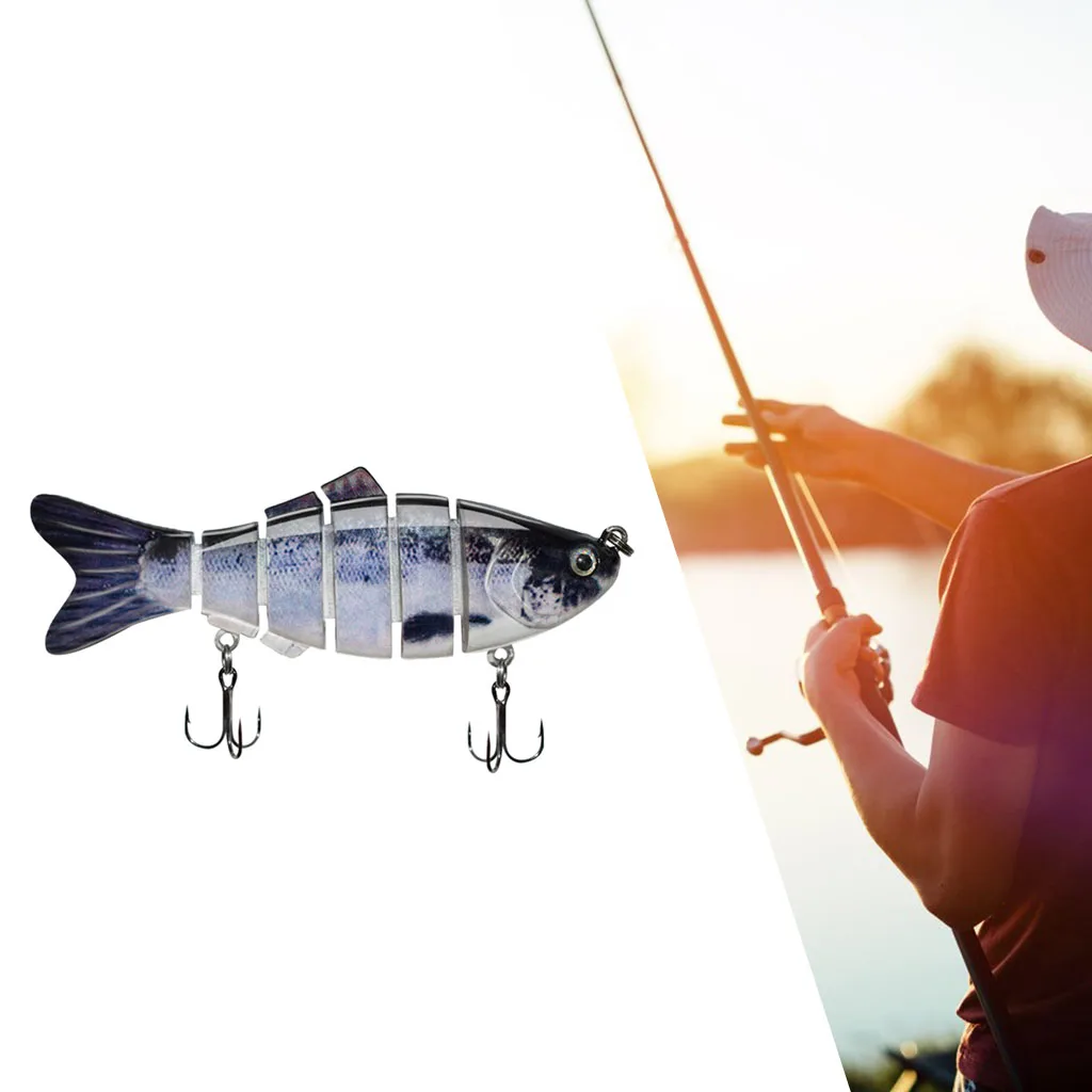 Lead ABS Plastic 3D Fisheye Lifelike Bass Fishing Lure fish tackle Artificial Hard Bait Swimbait with Sharp Hooks | Спорт и