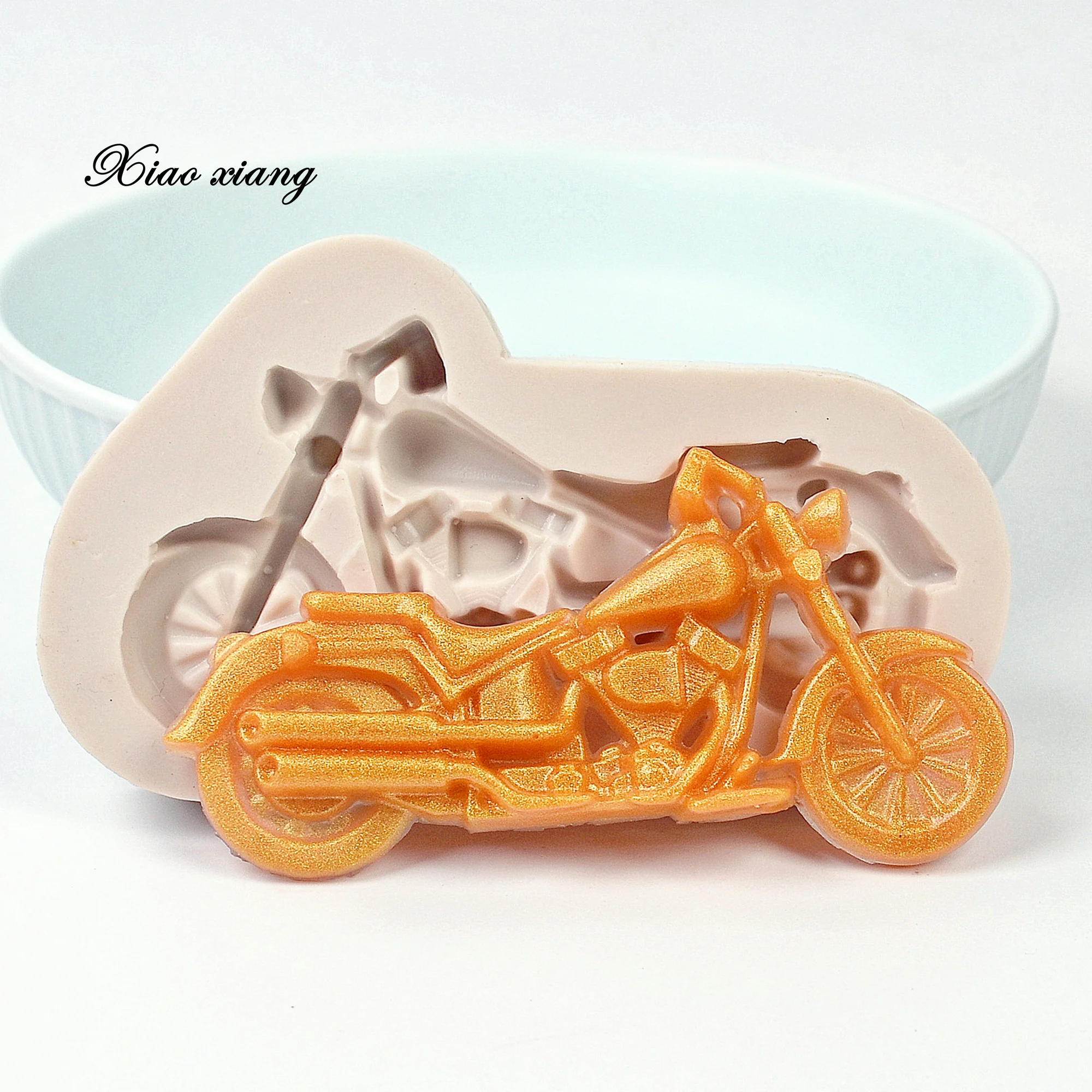 3D мотоциклетные силиконовые формы для выпечки инструменты украшения тортов из