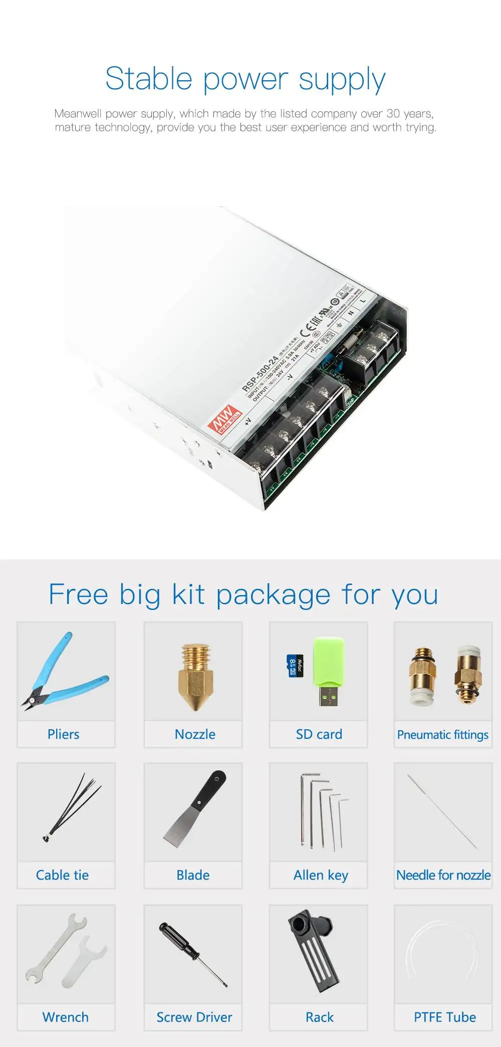 Ender-3/Ender-3 PRO 3d принтер DiY Kit v-слот I3 FDM технология MK10 экструдер 220x220x250 мм размер 3D принтер