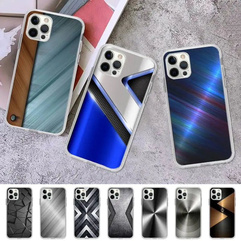 

Brushed Metal Picture Phone Case for iPhone 11 12 13 mini pro XS MAX 8 7 6 6S Plus X 5S SE 2020 XR case