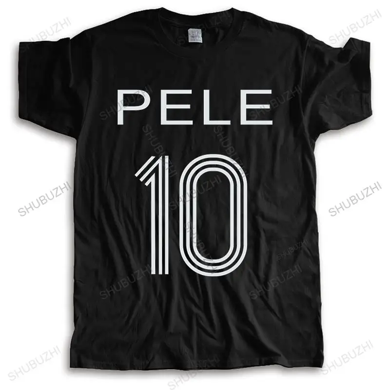 

Футболка с надписью «PELE», Бразилия, Сантос, Король футбола, Ретро Бразилия, футболка, хлопковая Повседневная футболка, Мужская футболка