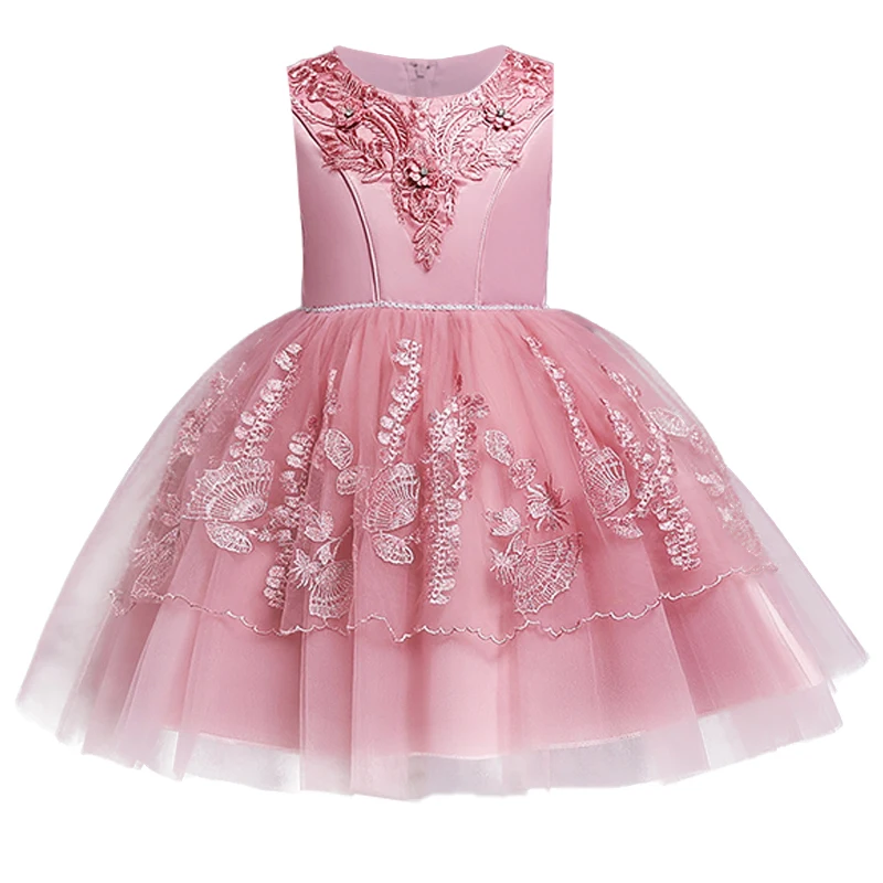 Новинка детское вечернее платье для принцессы Платье с цветочным узором девочек