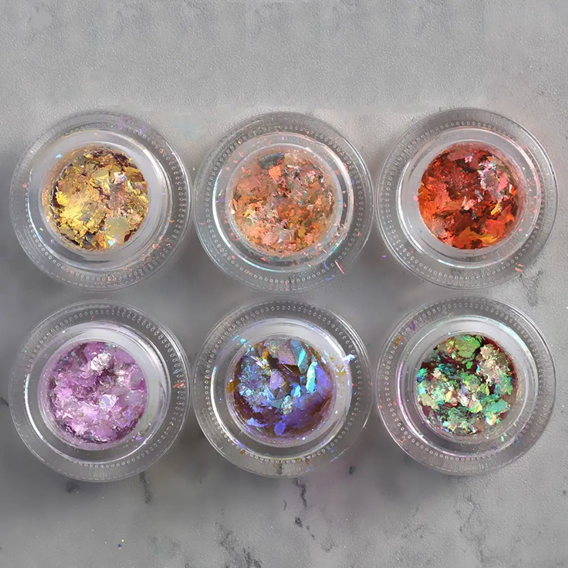Хамелеон Duochrome чешуйчатый Блестящий зеркальный порошок для дизайна ногтей